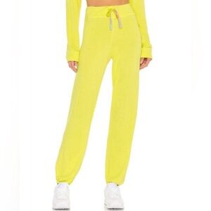 Sundry Neon Yellow Drawstring Joggers